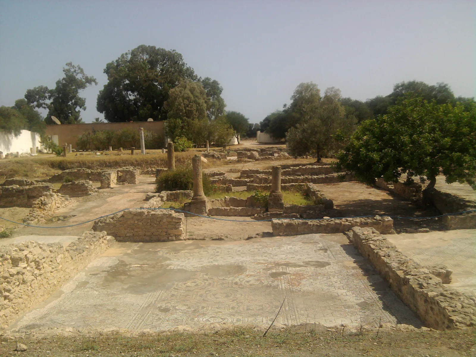 Resti di una casa romana nel sito archeologico di Pupput